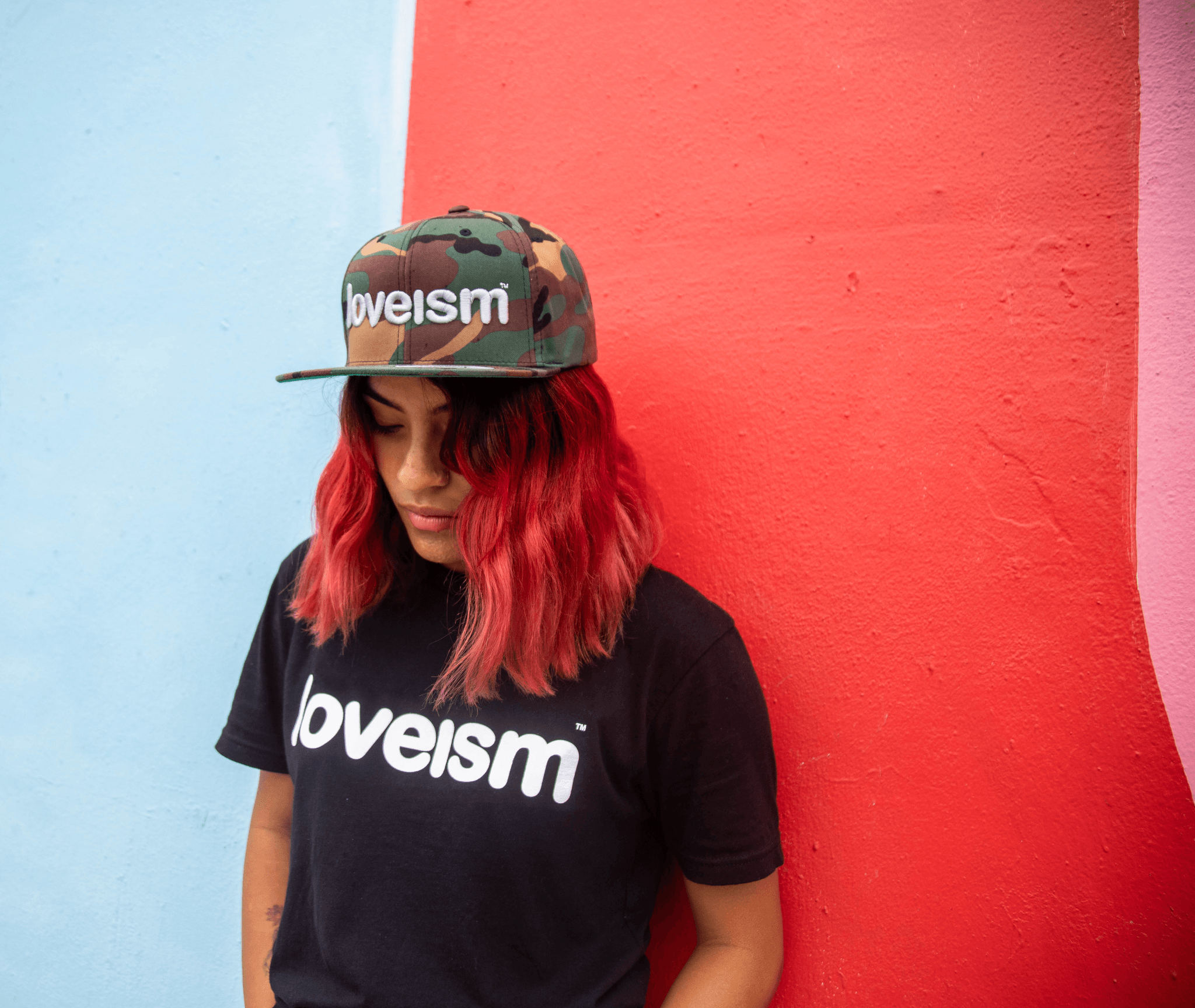 Loveism Embroidered Camo Snapback Cap - loveism official